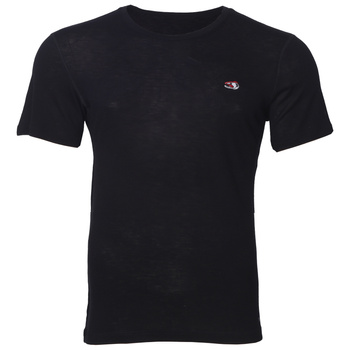 Camiseta de manga corta de mezcla de algodón y merino Taimen Uur - Deep Black