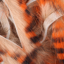 Hareline Tiras de piel de conejo con pelo Tiger Barred