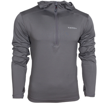 Chaqueta ligera de forro polar con capucha y cremallera completa Taimen Polartec Power Stretch - Goryla Gray