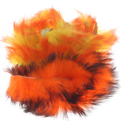 Hareline Tiras de piel de conejo con pelo de corte transversal Two Toned