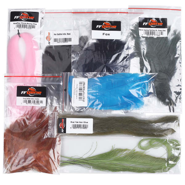 Surtido de materiales para montar streamers FFGene