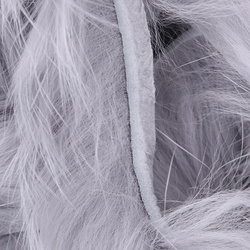 Hareline tiras de piel con pelo de conejo de corte transversal