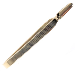 FFGene Pinza de hackle pequeña de latón