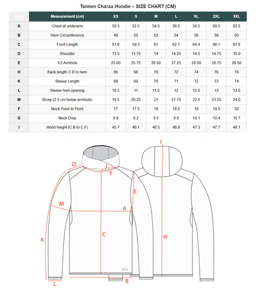 Sudadera con capucha Taimen Charaa - Negra