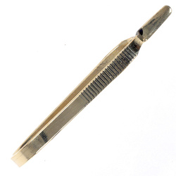 FFGene Pinza de hackle grande de latón
