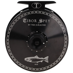 Carrete de mosca Tibor Spey (Jet Black)