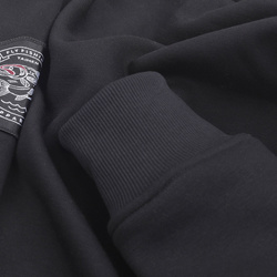 Sudadera con capucha, cremallera y bordado Taimen Menza - Black