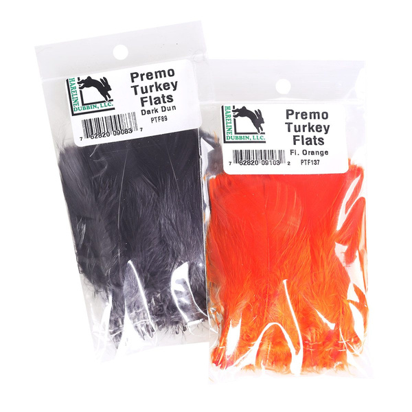 Hareline Premo plumas planas de pavo