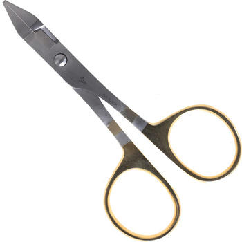Forceps dorados con tijera para aplastar arponcillos Dr Slick 4.75
