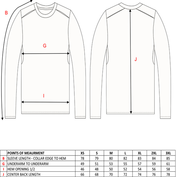 Taimen Tumnin camiseta de manga larga de lana merina - Ocean Blue