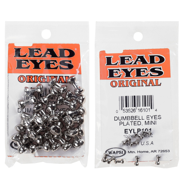 Ojos para moscas Wapsi Dumbbell Eyes Plated