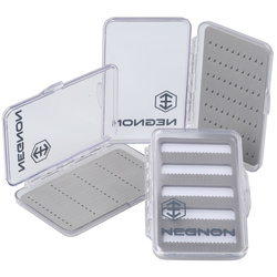 Caja de moscas Negnon Clear Slim - mediana