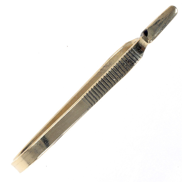 FFGene Pinza de hackle grande de latón