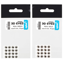 Ojos para moscas Sybai 3D Epoxy Eyes Real