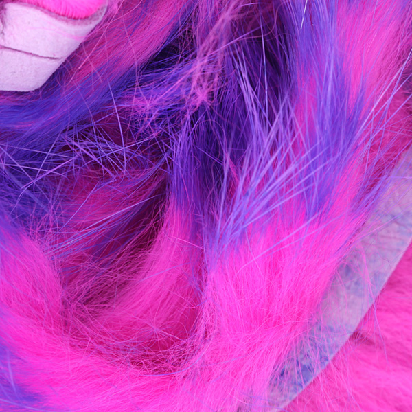 Hareline Tiras de piel de conejo con pelo de corte transversal Two Toned