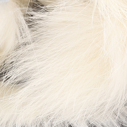 Hareline tiras de piel con pelo de conejo de corte transversal