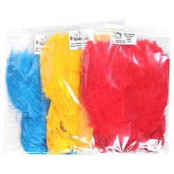 Hareline parche de plumas para hackle blando y marabú