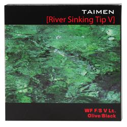 Línea de mosca con punta hundida Taimen River V WF-F/S5 Olive/Black