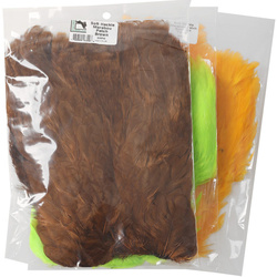 Hareline parche de plumas para hackle blando y marabú