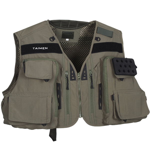 Chaleco de pesca Taimen Master Tech Olive