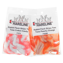 Hareline tiras zonker de conejo Flesh Two Tone