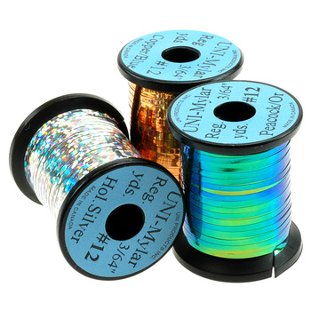 Tinsel plano para montaje de moscas Uni Mylar #12 (1.2 mm)
