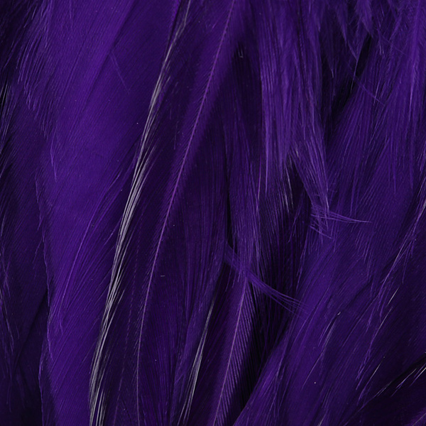 Hareline plumas de colgadera de gallo chino ensartadas 5-7