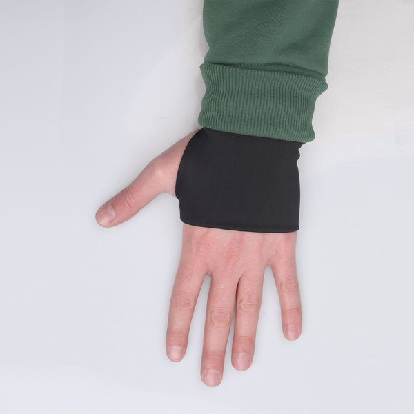 Sudadera con capucha y bordado Taimen Menza - Dk. Green