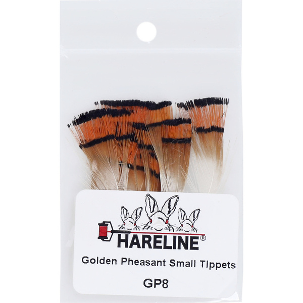 Hareline plumas tippet del cuello de faisán dorado