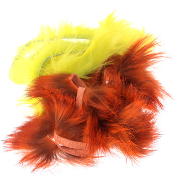Hareline tiras de piel con pelo de conejo de corte transversal
