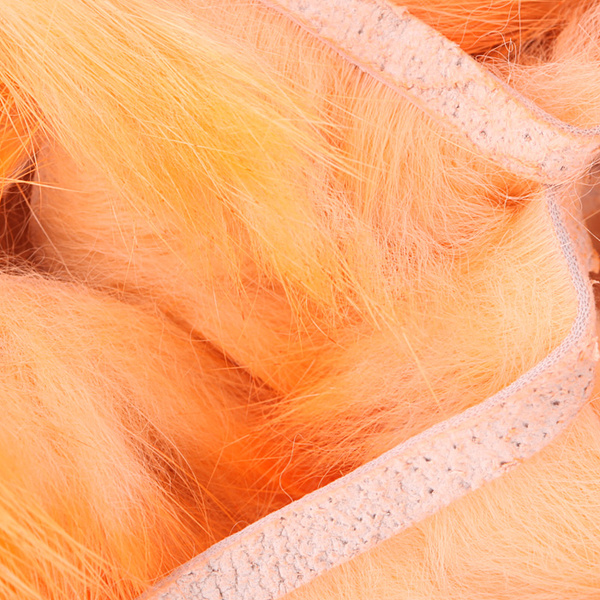 Hareline tiras de piel con pelo de conejo de corte transversal Flesh Two Tone
