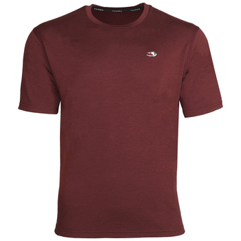 Camiseta de merino de manga corta Taimen Ider - Wine