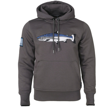 Sudadera con capucha y bordado Taimen Menza - Grey