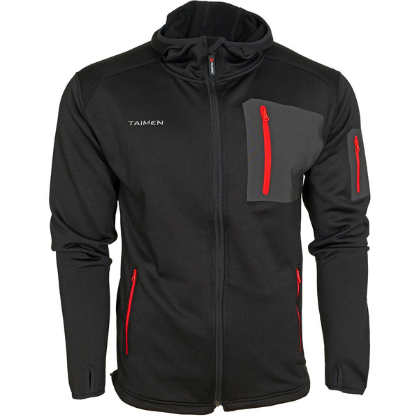 Chaqueta de forro polar con capucha y cremallera Taimen Polartec Power Stretch
