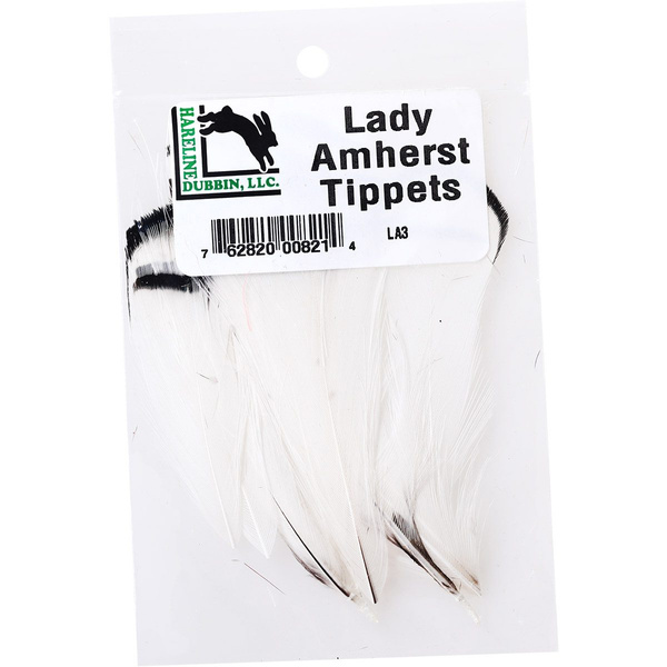 Hareline plumas tippet del cuello de faisán de Lady Amherst