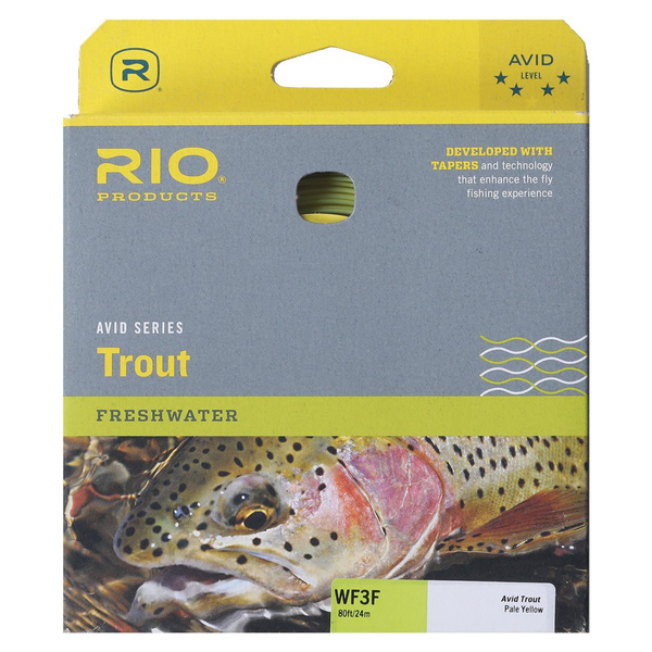 Línea de mosca Avid Trout WF - Pale Yellow