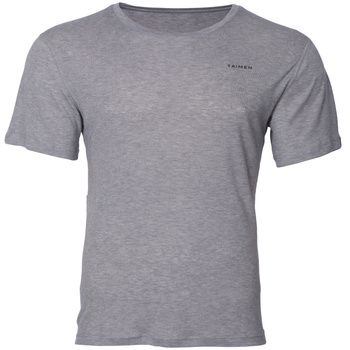 Taimen Ussuri Fresh Merino camiseta de manga corta de mezcla con lana merina - Ash Gray