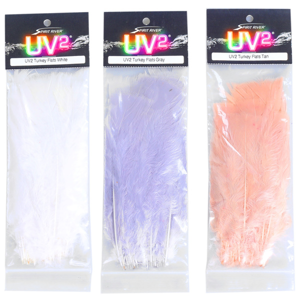 Spirit River UV2 Plumas planas de pavo