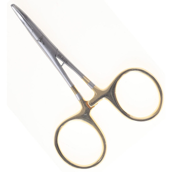 Pinza hemostática curva dorada Dr Slick 4 pulgadas