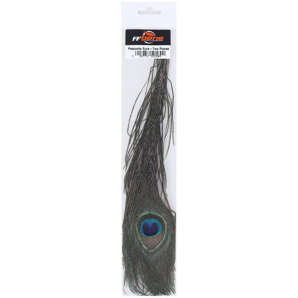 FFGene Plumas de cola de pavo real con ojo, 2 piezas