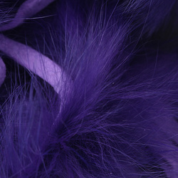 Hareline tiras de piel con pelo de conejo de corte transversal