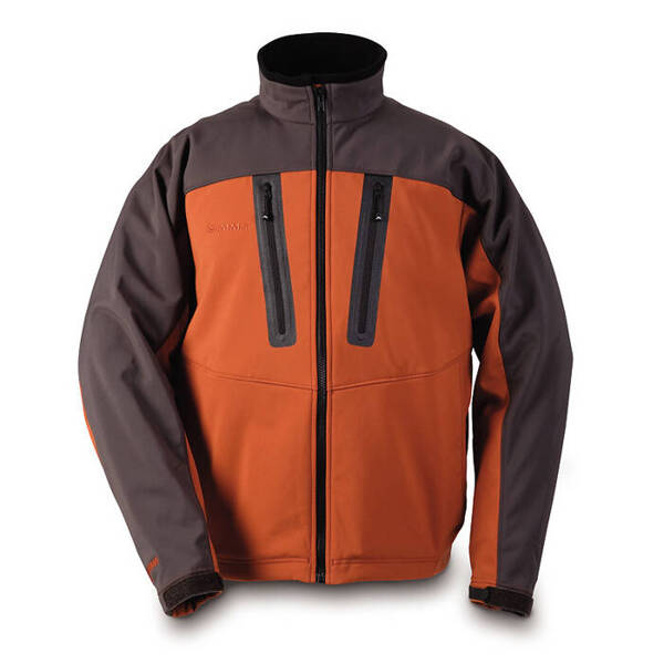 Chaqueta Simms Windstopper Softshell Carbón/Naranja