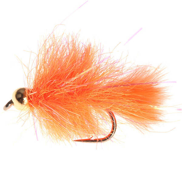 Cuenta dorada Blob Prisma Fl. Naranja