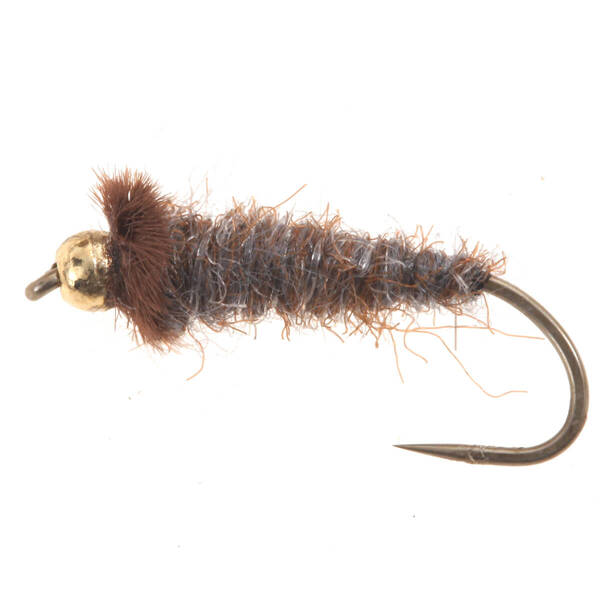 Estuche Golden Bead Caddis Marrón Gris (1)