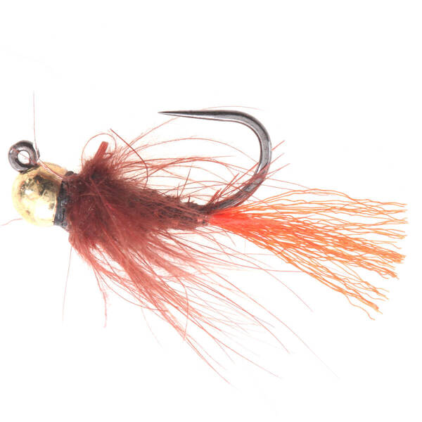 Jig CDC Caddis Marrón Rojo